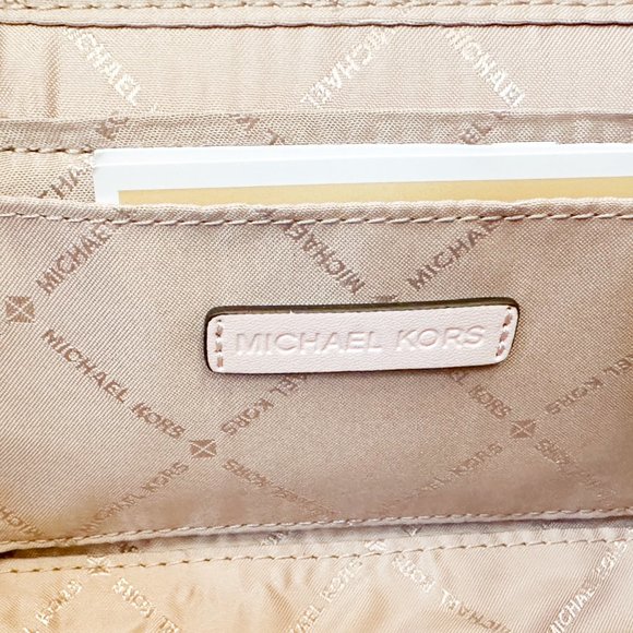 Michael Kors Jet Set Item Zip Trunk Crossbody Shoulder MK Strap MK Pink Multi - Picture 6 of 9